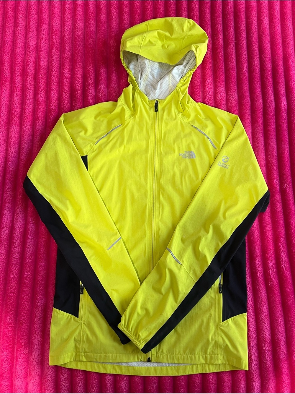 The North Face Neon Yellow Hooded Shell Jacket 💛